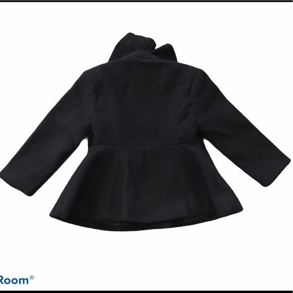 NWT Rothschild Toddler Ruffle Washable Coat Black - Picture 3 of 7